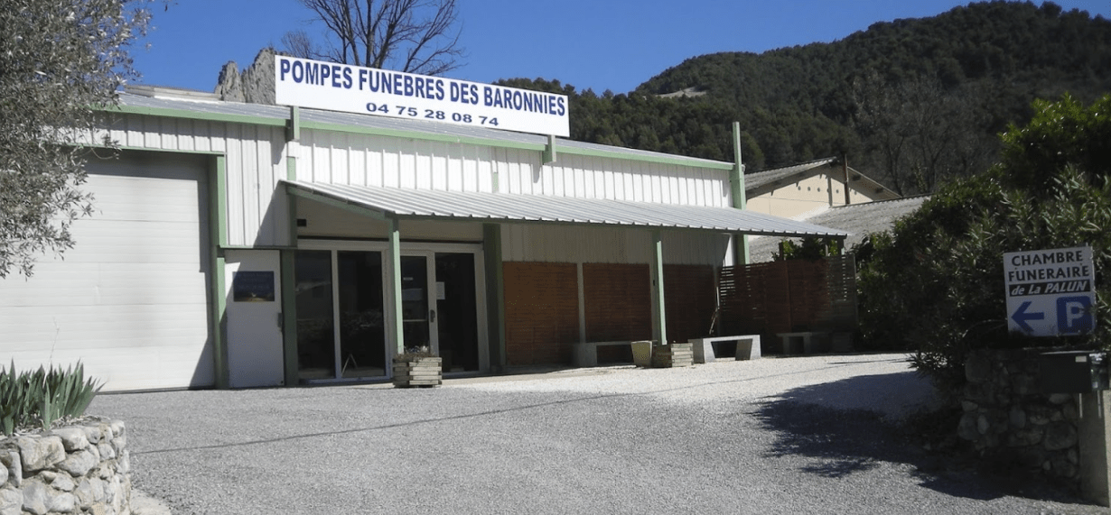 facade pompes funebres des baronnies